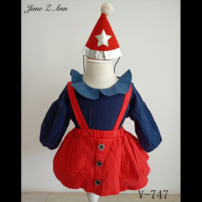 Jane z ann kinderfotografie kleding baby 6 maanden 1 jaar studio fotoshoot outfits hoed + kleding