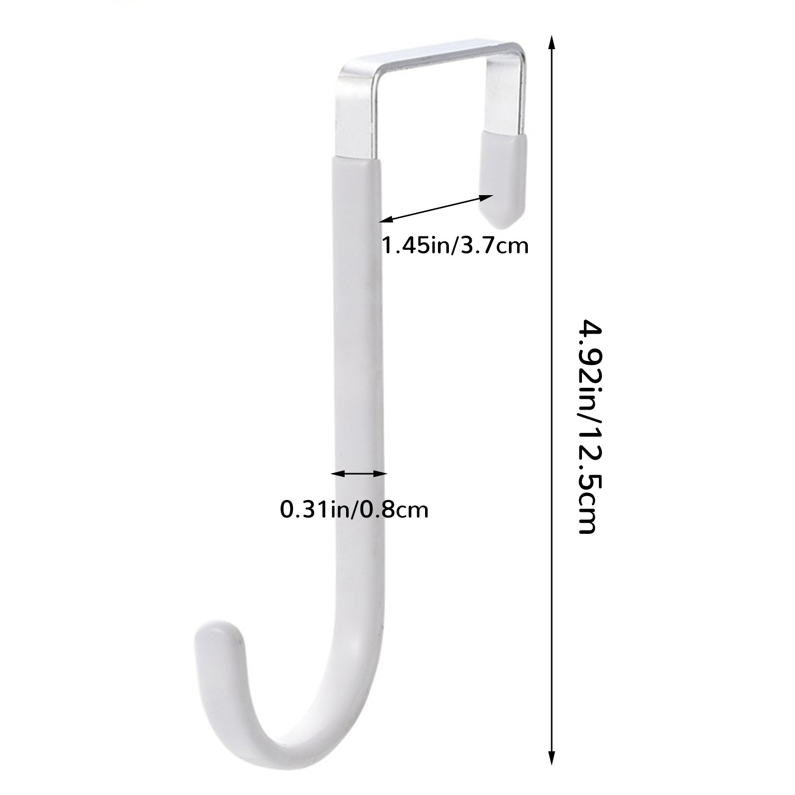 1Pc Multifunctionele Deur Hanger Keukenkast Deur Terug Haak Opknoping Rek Kleding Jas Handdoek Hanger Badkamer Accessoires: Brons