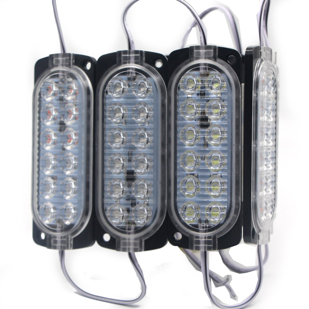 7 pcs Strobe Led module for car backlight truck side strip lamp Advertising Sign Luminous character IP65 Waterproof White Red 7X