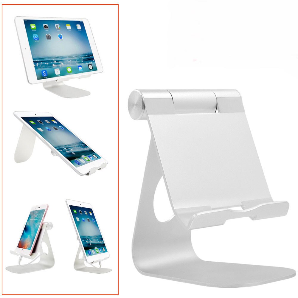 Adjustable Tablet Stand Aluminum Desktop Stand Holder Dock for iPad Kindle E-reader Other Tablets
