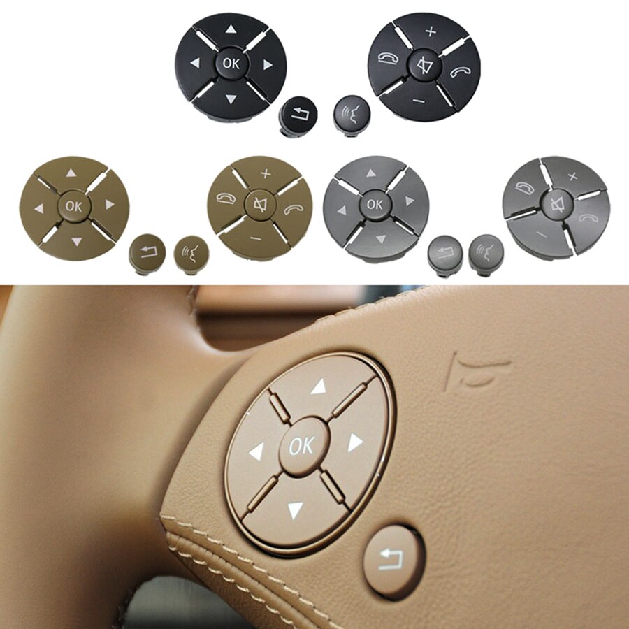 Auto Interieur Stuurwiel Knop Switch Trim Interieur Accessoires Styling Cover Voor Mercedes Benz S Klasse W221