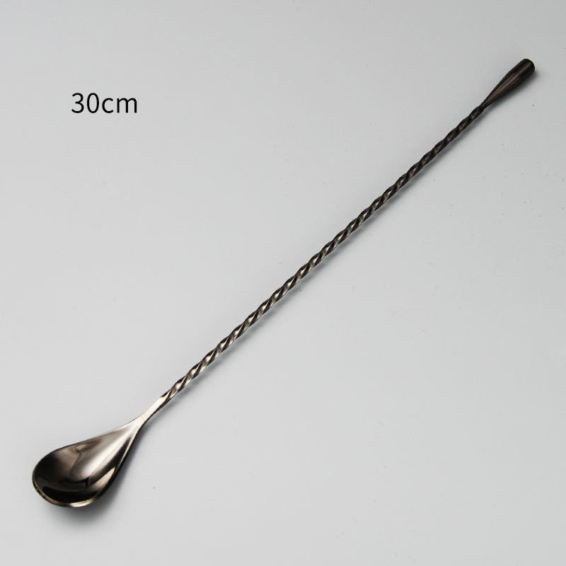 1 st rostfritt 30cm stål mixer cocktail sked, spir... – Grandado
