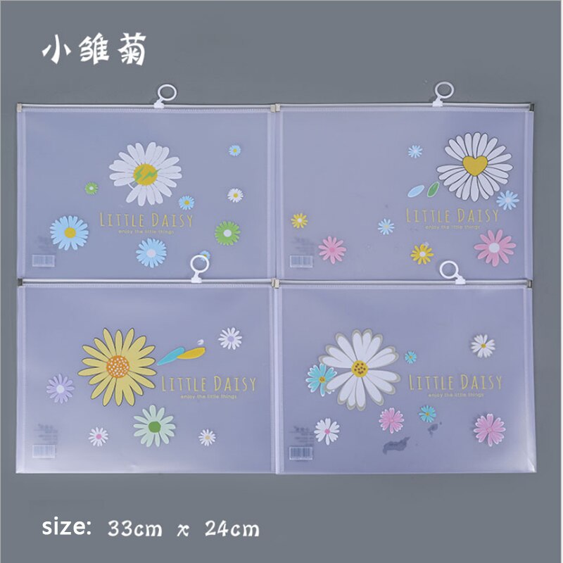 1pcs A4/A5/A6 PVC Document File Bag Waterproof Student Stationery School Supplies: 4