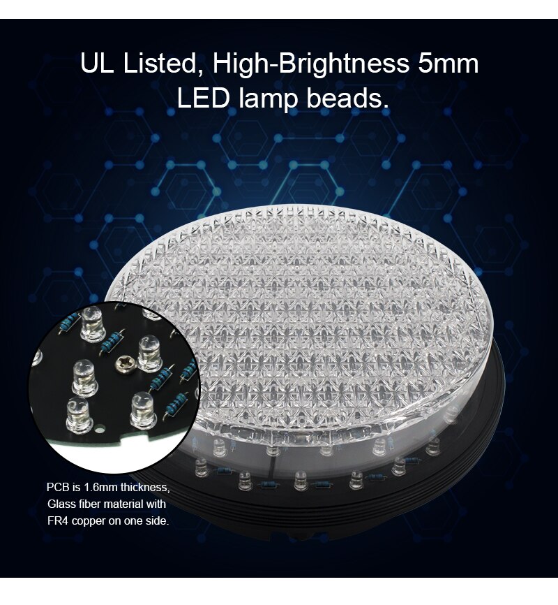 IP65 Waterproof 8 Inch LED Traffic Signal Core