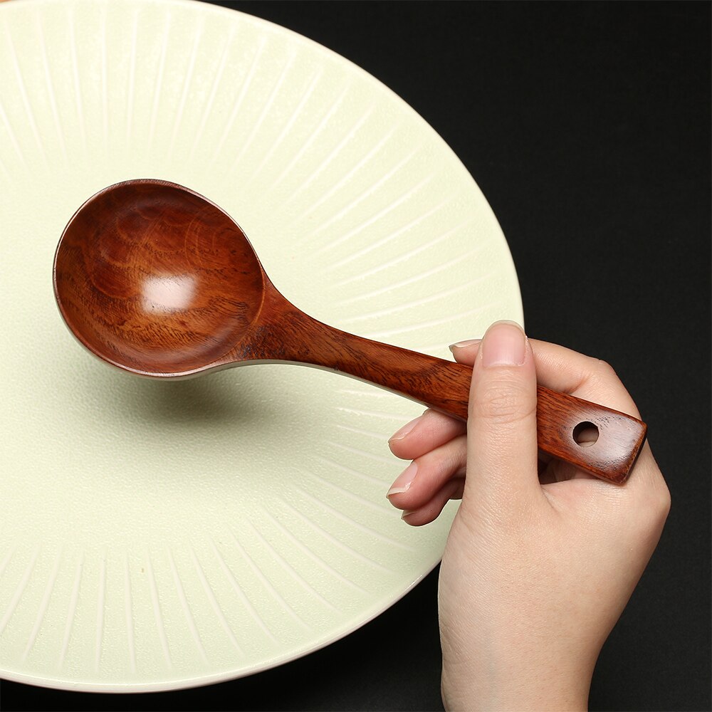 S/M/L Natuurlijke Houten Koken Scoop Catering Servies Houten Keukengerei Natuurlijke Houten Lepel Soeplepel Thuis cook Tool