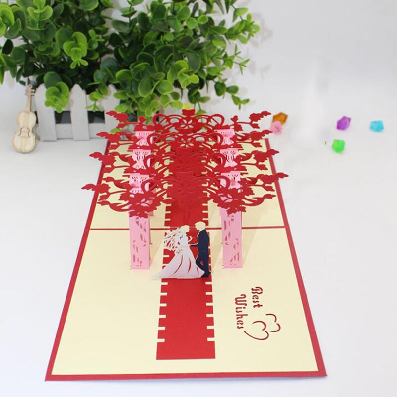 Venda quente cartão de presente cartão cartões de natal papel 3d pop up cartões para o amante dos namorados chappy aniversário: style7