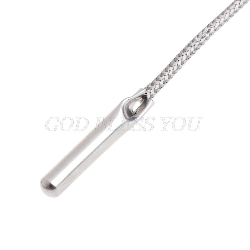 Stainless Steel RTD PT100 Temperature Sensor Thermocouple with 2m 3 Cable Wires