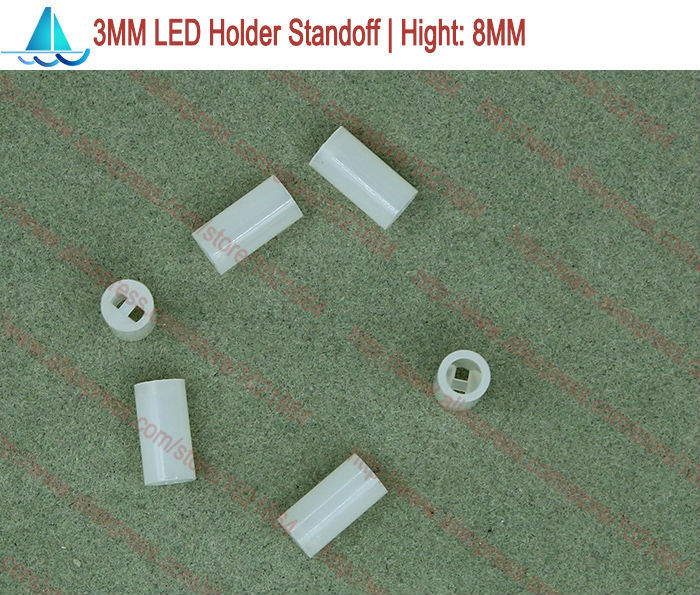10000 Uds JU-HIWOR 3MM portalámparas LED 4*4mm 4,5mm 5mm 5,5mm 6mm diodo emisor de luz soporte espaciador separadores