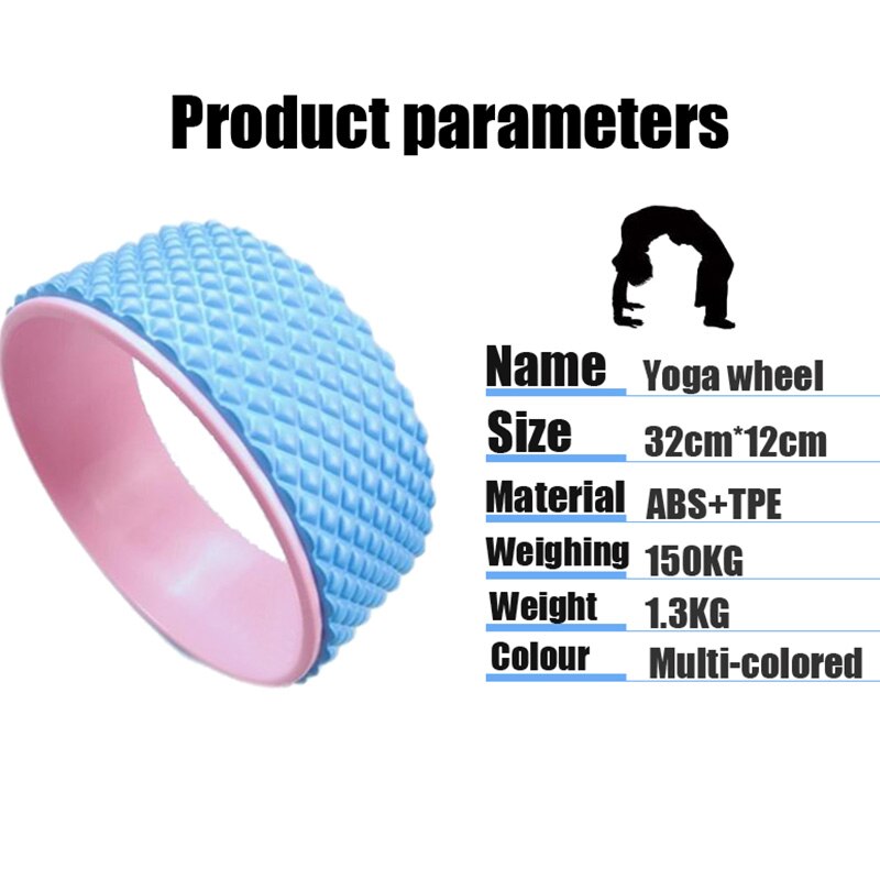 Yoga Wheel for Back Training - TPE Material - Pilates Circle for Bodybuilding & Fitness