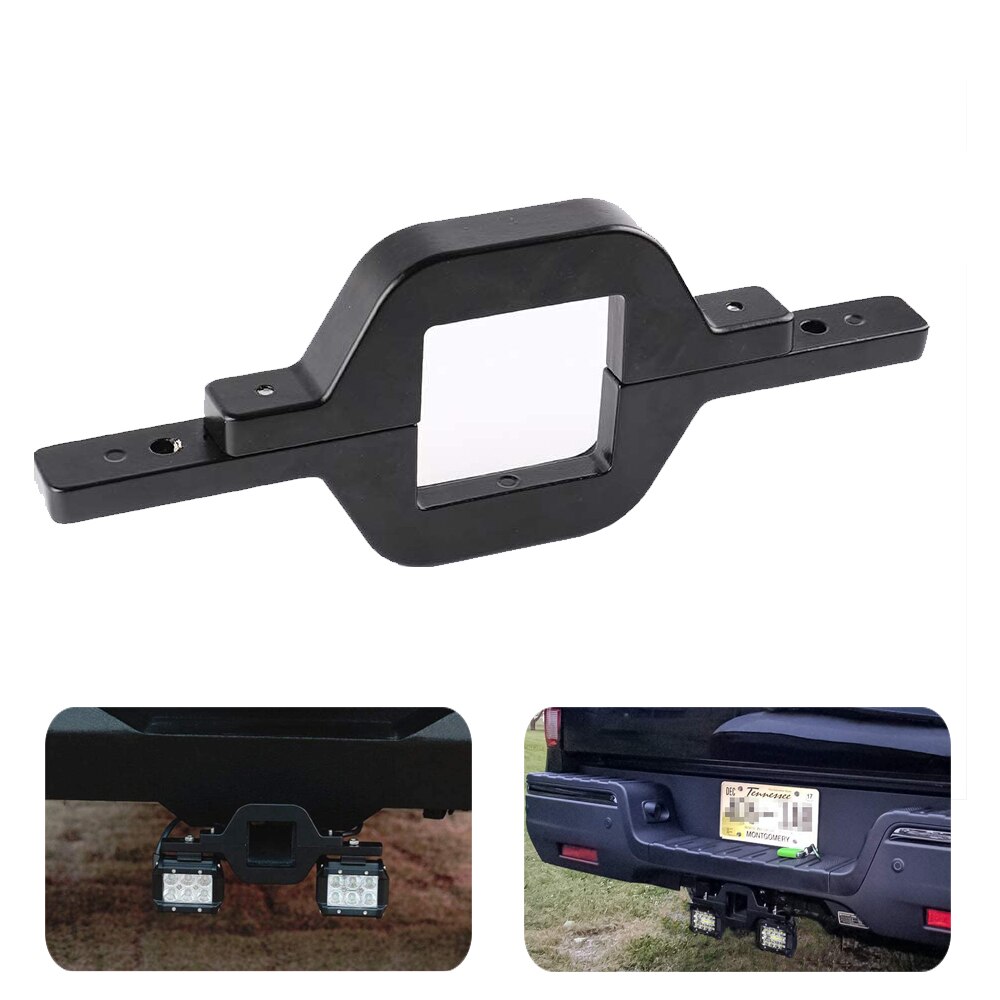 Universal Car Truck SUV Trailer Tow Hitch Mounting Bracket Holder Towing Bar Tube Light Clamp