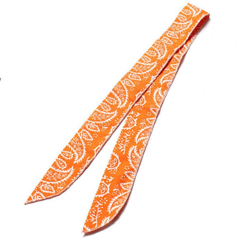 5 Kleuren Niet giftig Nek Arm Koeler Sjaal Body Ice Cooling Wrap Tie Hoofdband Handdoek Bandana voor: Orange