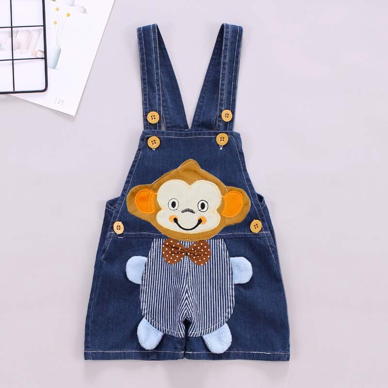 IENENS Summer Thin Denim Shorts Overalls Kids Baby Boys Clothing Clothes Toddler Infant Boy Short Pants Trousers Jeans Dungarees: 24M
