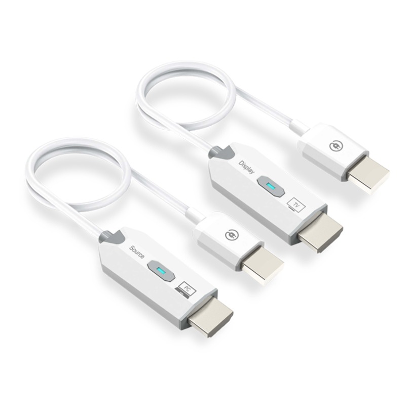 Transmissor de áudio e vídeo 5.8g fio 30m 1080p receptor compatível com hdmi, extensor de tela, dongle para tv box, monitor, projetor e pc.