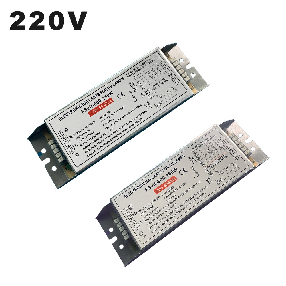 AC220V 180W Evg UV Lampe Ballast 2G11 Uv Sterilisieren Licht Ballast Für 4 Pins Platz Uv Licht
