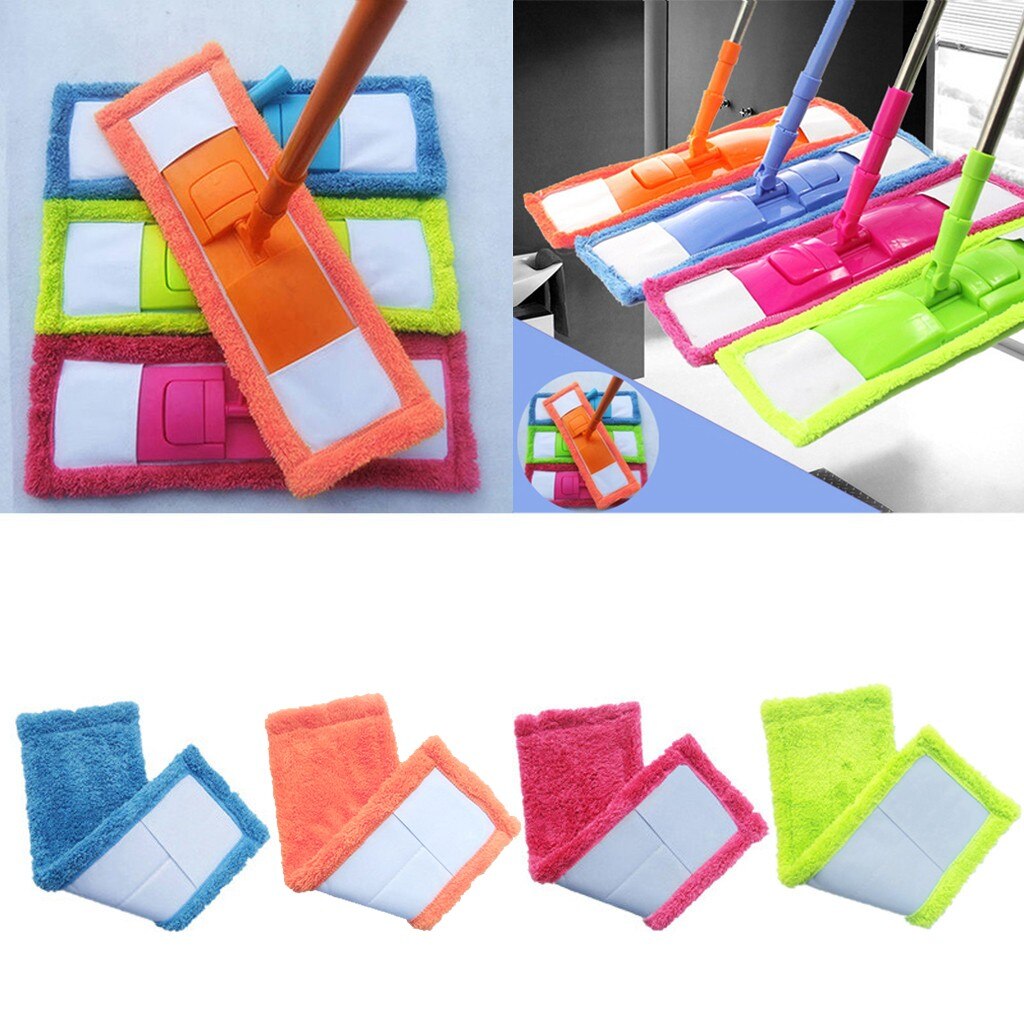 Coral Fleece Mop Cloth Head Home Cleaning Pad Coral Velet Refill Household Dust Mop Head Replacement швабра с отжимом #40