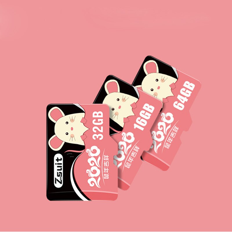 Muisgeheugenkaart 64gb 32gb 256gb 512gb 8gb 16gb 128gb mobiele telefoon voor micro sd-kaart 256gb tf 512gb muis jaar herdenking