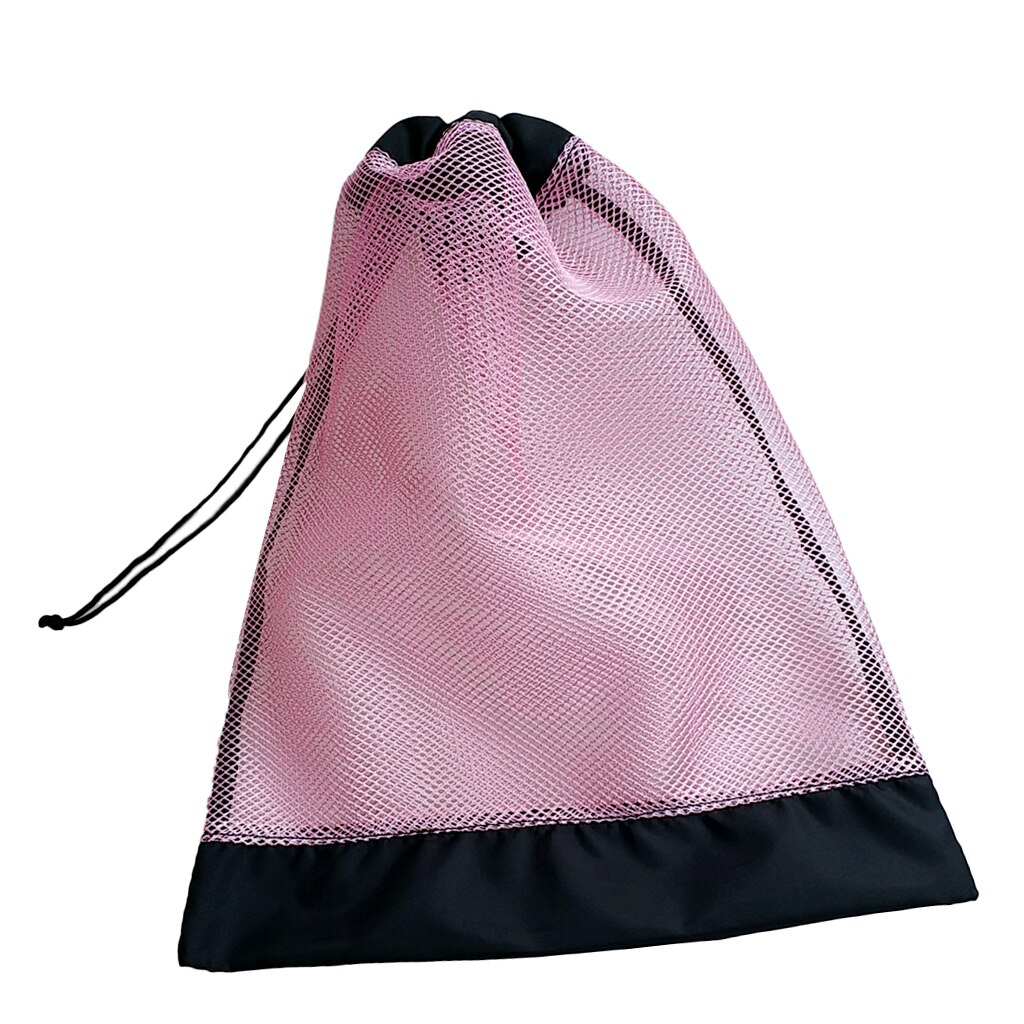 Mesh taske & snøre lukning til dykning snorkling tilbehør til sportsudstyr - valg af farver: Lyserød