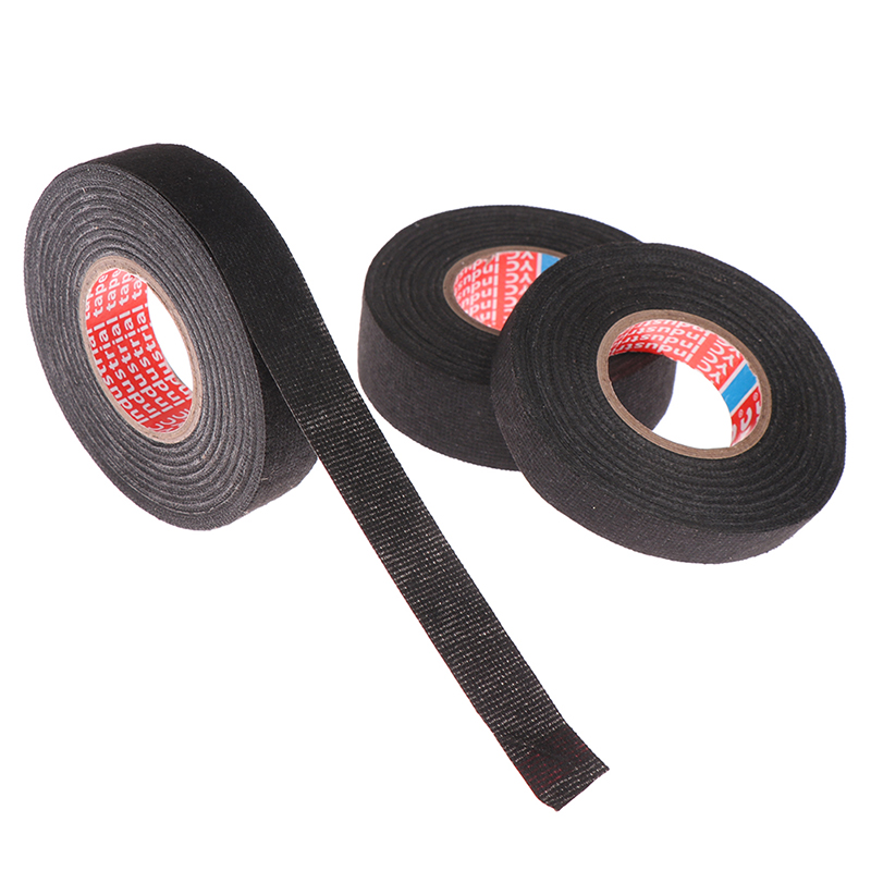 1Pcs 15mm Heat-resistant Flame Retardant Tape Coroplast Adhesive Cloth Tape For Car