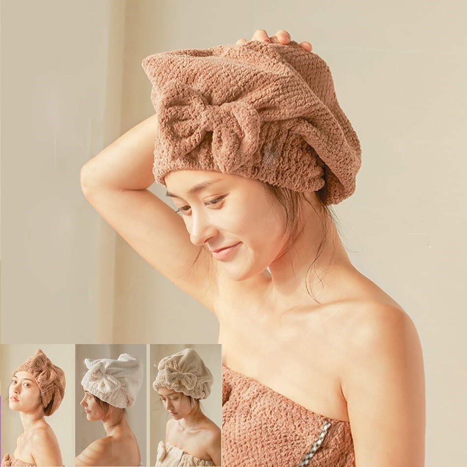 Mikrofaser Anti Frizz Lockiges Haar Handtuch wickeln für Frauen Erwachsene Saugfähig Schnell Trockenen Schlecht Dicker Dusche Lange Lockige Trockenen Haar kappe