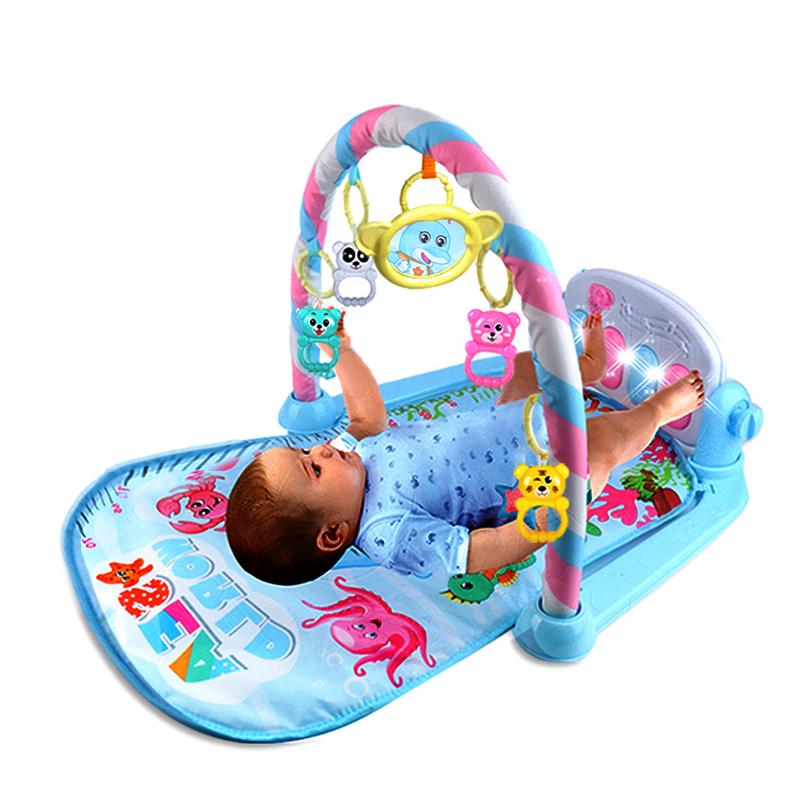 Infant Game Blanket Early Education Music Baby Activity Gym Newborn Remote Control Pedal Piano Baby Sleeping Play Crawling Mat