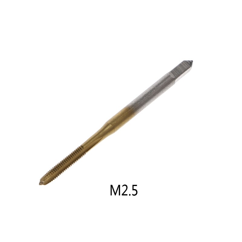 M2/M2.5/M3/M3.5/M4/M5/M6 Hss Metric Straight Fluit Draad Schroef Tap plug Tap: M2.5