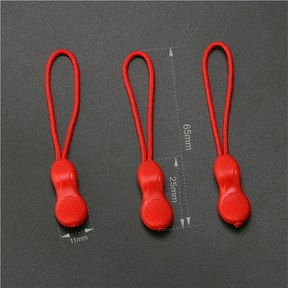 Tirador de cremallera con Clip de repuesto para bolsa, Maleta, tienda, mochila, cabeza de cremallera, 20 Uds.