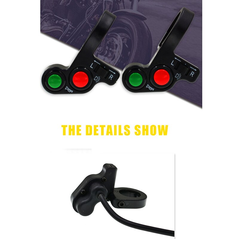 Interruptor Universal para manillar de motocicleta, combinación de señal de giro, bocina multifuncional para Faro, bicicleta eléctrica, Scooter, suministros para Moto
