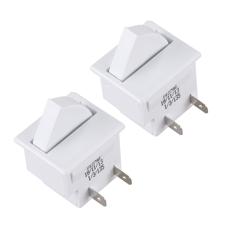 2X Refrigerator Door Lamp Light Switch Replacement Fridge Part Kitchen 5A 125V