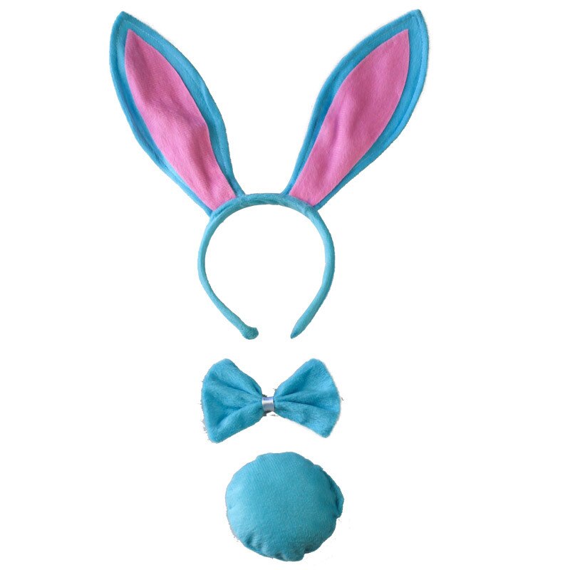 Kids Boy Girl Long Bunny Ears Headband Bow Tie Tail Cosplay Costume Set Birthday Party Performance Props Halloween Christmas: 5