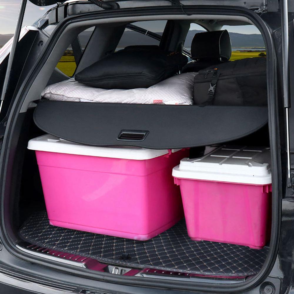 Retractable Car Trunk Cover Luggage Carrier Trunk Curtain Black Automobile Interior Security Shade Shield Covers For T