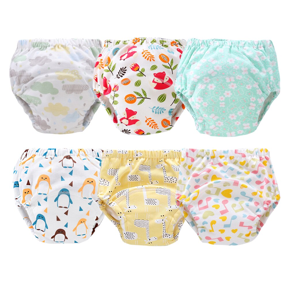 ORINERY 6 teile/los Tuch Windel Für Baby Mehrweg Baumwolle 6 Schichten Lernen Kleinkind Baby Ausbildung Hosen Waschbar Windel: G / 3-4 Jahre alt