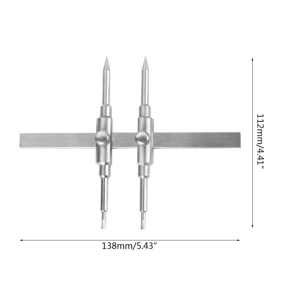 1 Set Dual Tip Stainless Steel Lens Spanner Wrench Opening Tool for DSLR Cameras