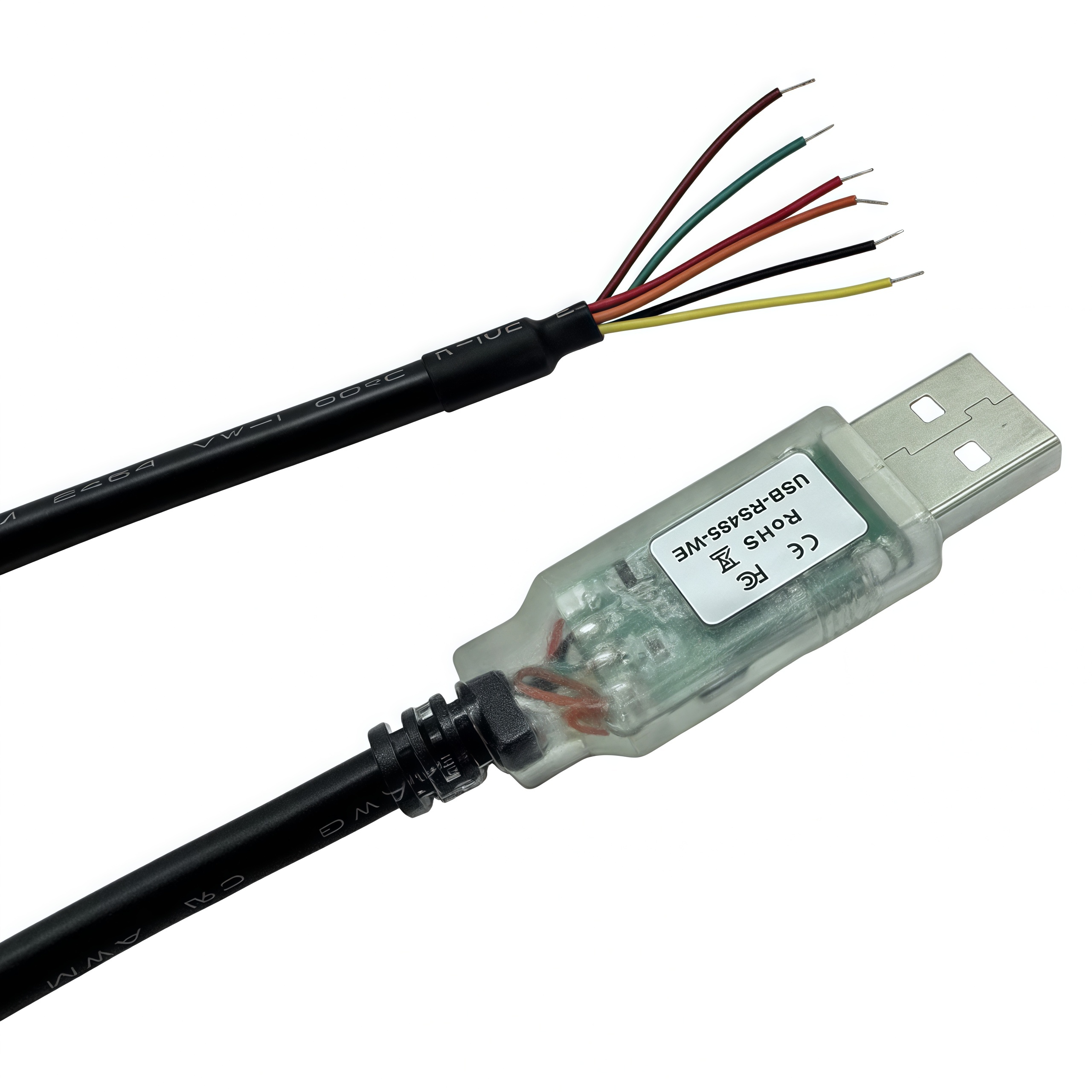 Feanteek USB-RS485-WE-1800-BT USB TO RS485 Serisl Cable FTDI FT232RQ USB to RS485 Serial Adapter Converter Communication Cable