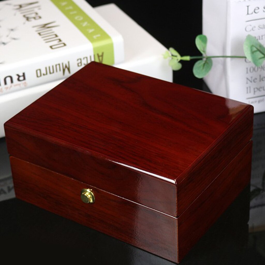 Wooden Single Watch Box Luxury Watch Display Case Jewelry Organizer Storage Box for Rings Bracelet Watches Display Best