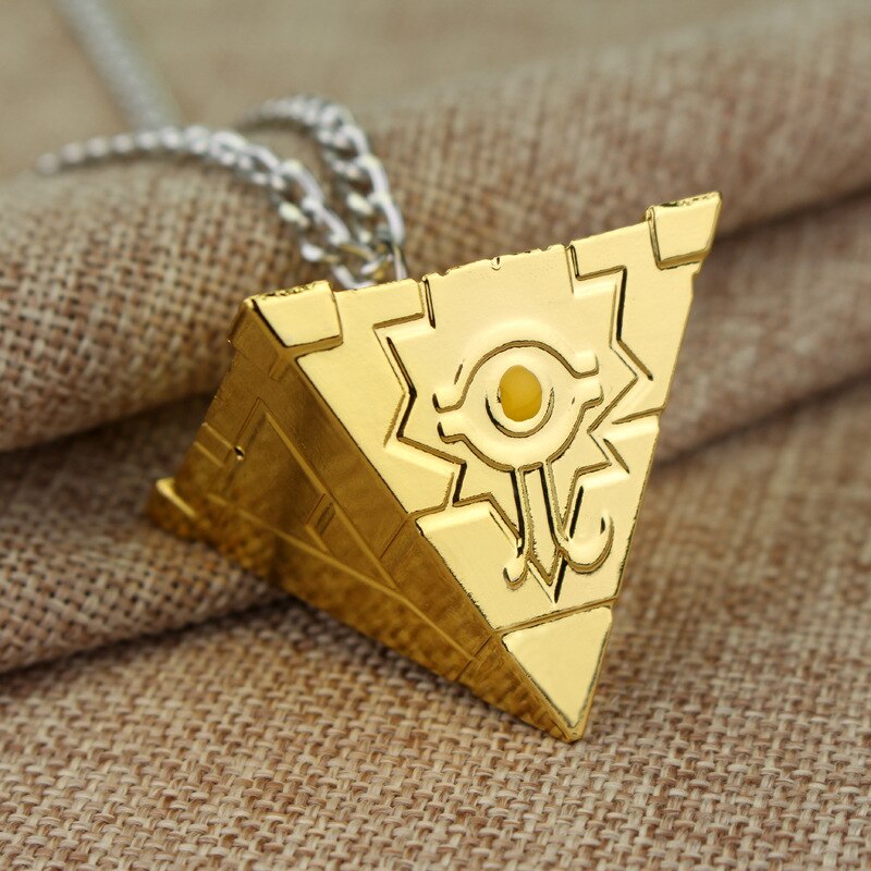 Anime Yu-Gi-Oh Necklace Yugi Muto Big Size 3D Millenium Puzzle Millennium Wheel Wisdom Pendant Necklace for Fans Jewelry