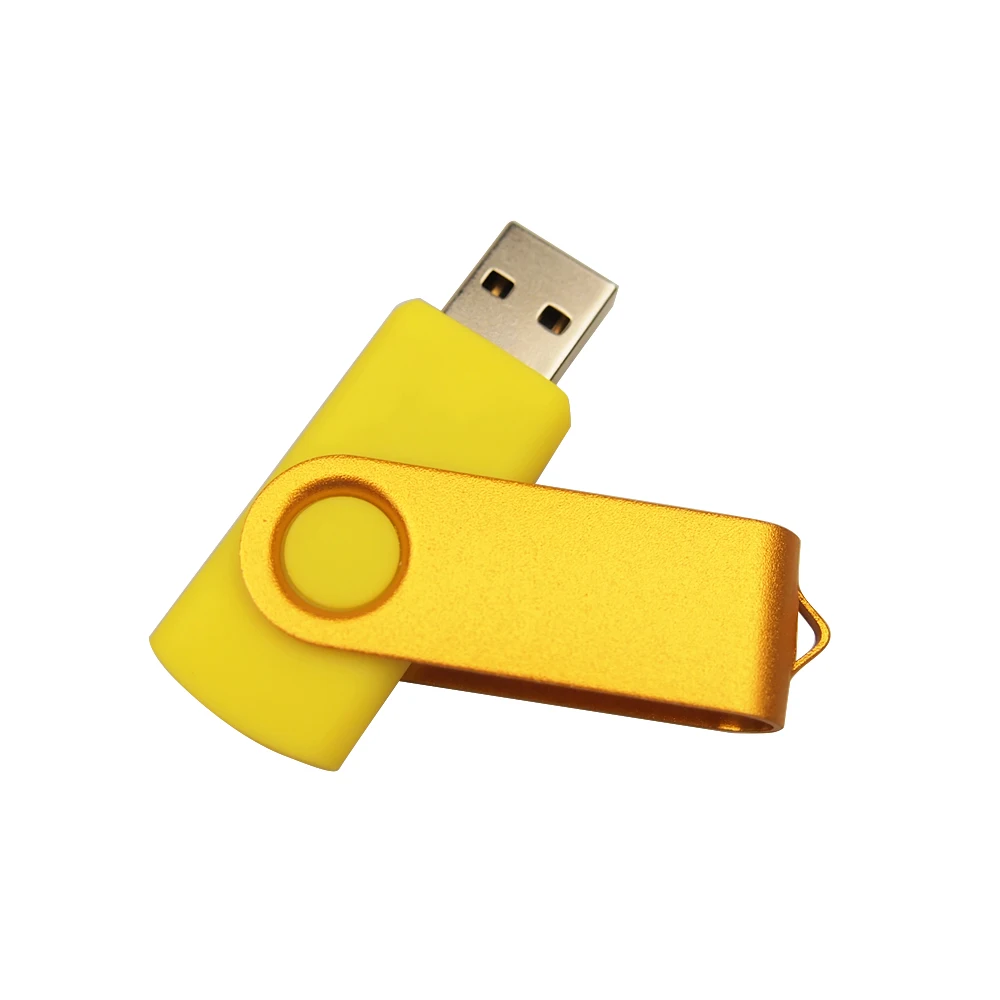 Metal USB Flash Drive 4GB 8G 32GB 16GB 64GB Waterproof Usb 2.0 Pendrive Portable Memory Stick for: Yellow / 16 GB