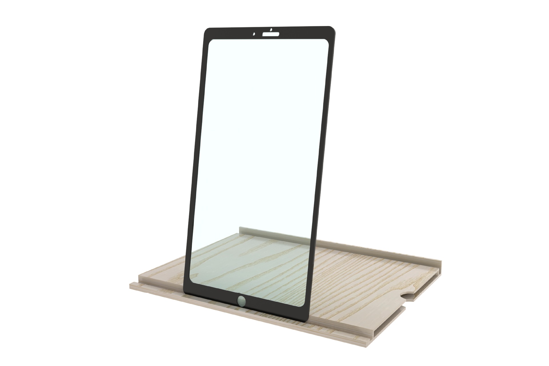 12 Inch Screen Amplifier Wood Horizontal Vertical Screen Magnifier Folding Desk Phone Video Holder: 1