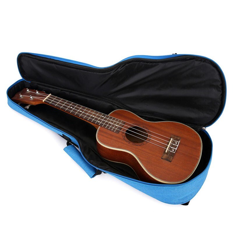 23 tommer ukulele taske i blød taske gig vandtæt oxford klud ukelele hawaii fire streng guitar rygsæk grå