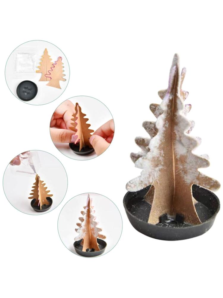24 Stks/set Magic Groeiende Kerstboom Papier Kousvuller Jongens Meisjes Xmas Science Decoratie Ornament