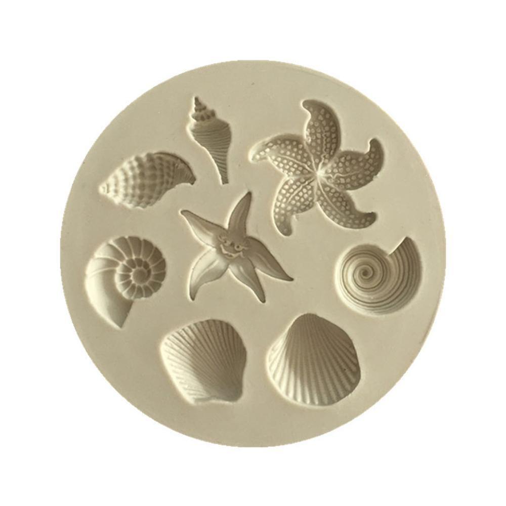 1Pc Schelp Schelp Siliconen Cake Mallen Diy Fondant Taart Decoreren Gereedschappen Gumpaste Chocolade Snoep Zeep Klei Mallen