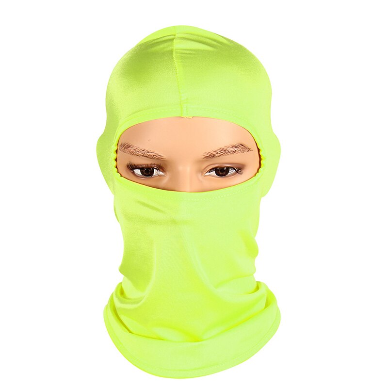 Mænd kvinder cykel cap cap vindtæt anti-sand løb cykel cap hat beskyttelse udendørs sport beskyttelse hals ansigt hoved hætte: Grøn