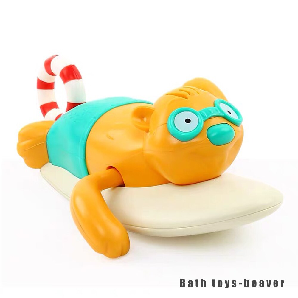 Zwemmen Schildpadden Drijvende Bad Speelgoed Bever Water Douche Speelgoed Kids Party Zwemmen Zwembad 1- 2 Stuks Zomer: 1pcs beaver