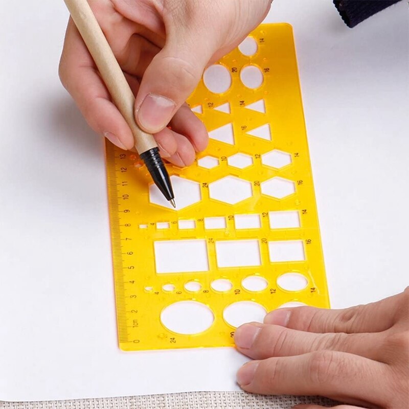 9 Pcs Architecture Drawing Templates Technical Drafting Stencils Tool French Curve Ruler for Artistic Studio Office