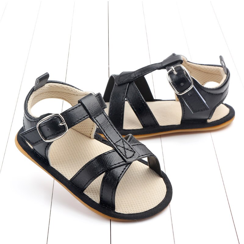 bébé sandales chaussures en caoutchouc souple semelle bébé garçon sandales chaussures