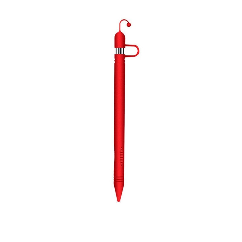 Til æble blyant ipad pro silikone etui cover holder hud pen beskyttende ærme: Rød