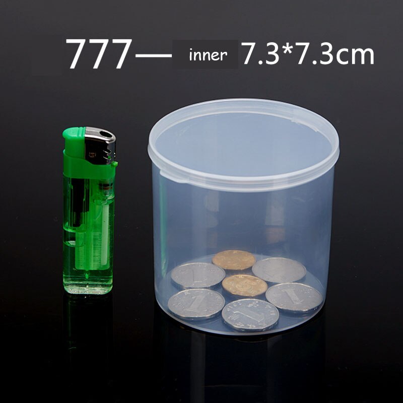 14 sizes Round Small Plastic Box Transparent Box Clear Storage Jars Mini Parts Jewelry Display Box Container Sample Organizer