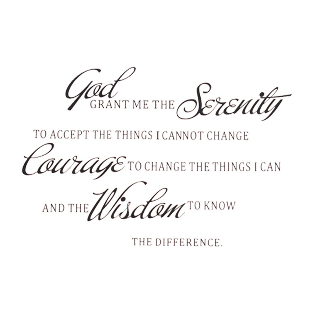 Removable Vinyl Wall Words Sticker God Grant Me Serenity Prayer Bible Wall Decals Home Bedroom Decoration