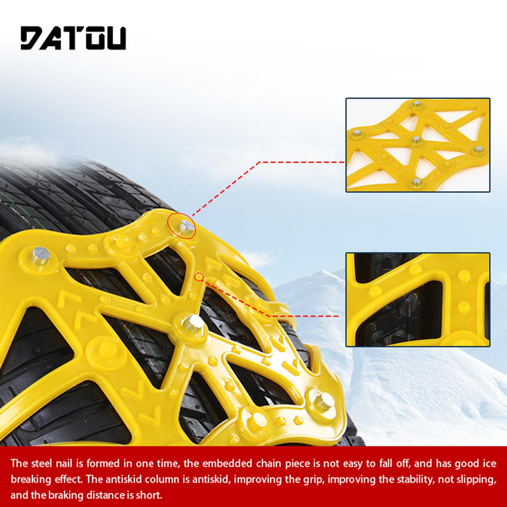 Chaîne à Neige Pour Pneu Moto 300-18 - Antidérapante Urgence Hiver - 1 Pièce