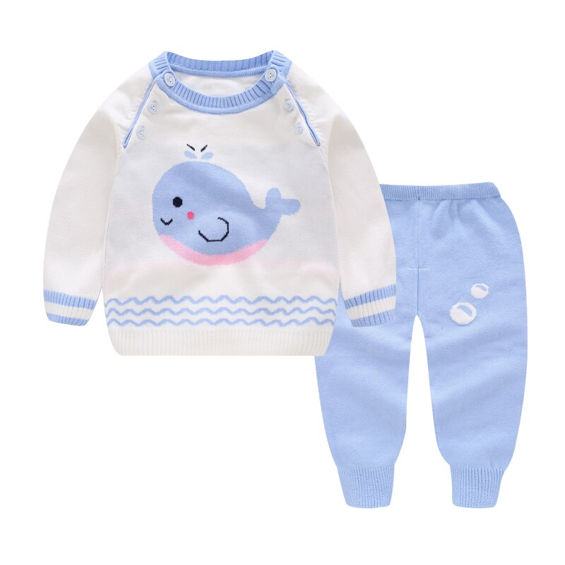 Warme truien met baby walvis patronen