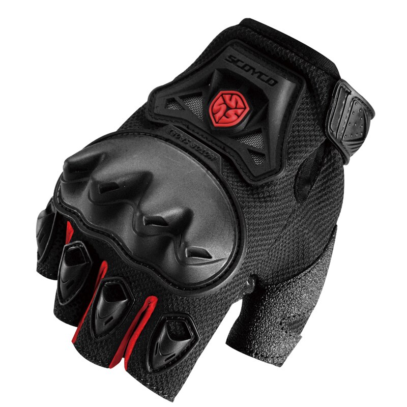 SCOYCO Motorcycle Gloves Breathable Guantes Moto Gloves Motorbike Gloves Touch Function Motocross Off-Road Summer Racing Gloves: MC29D Red / XL
